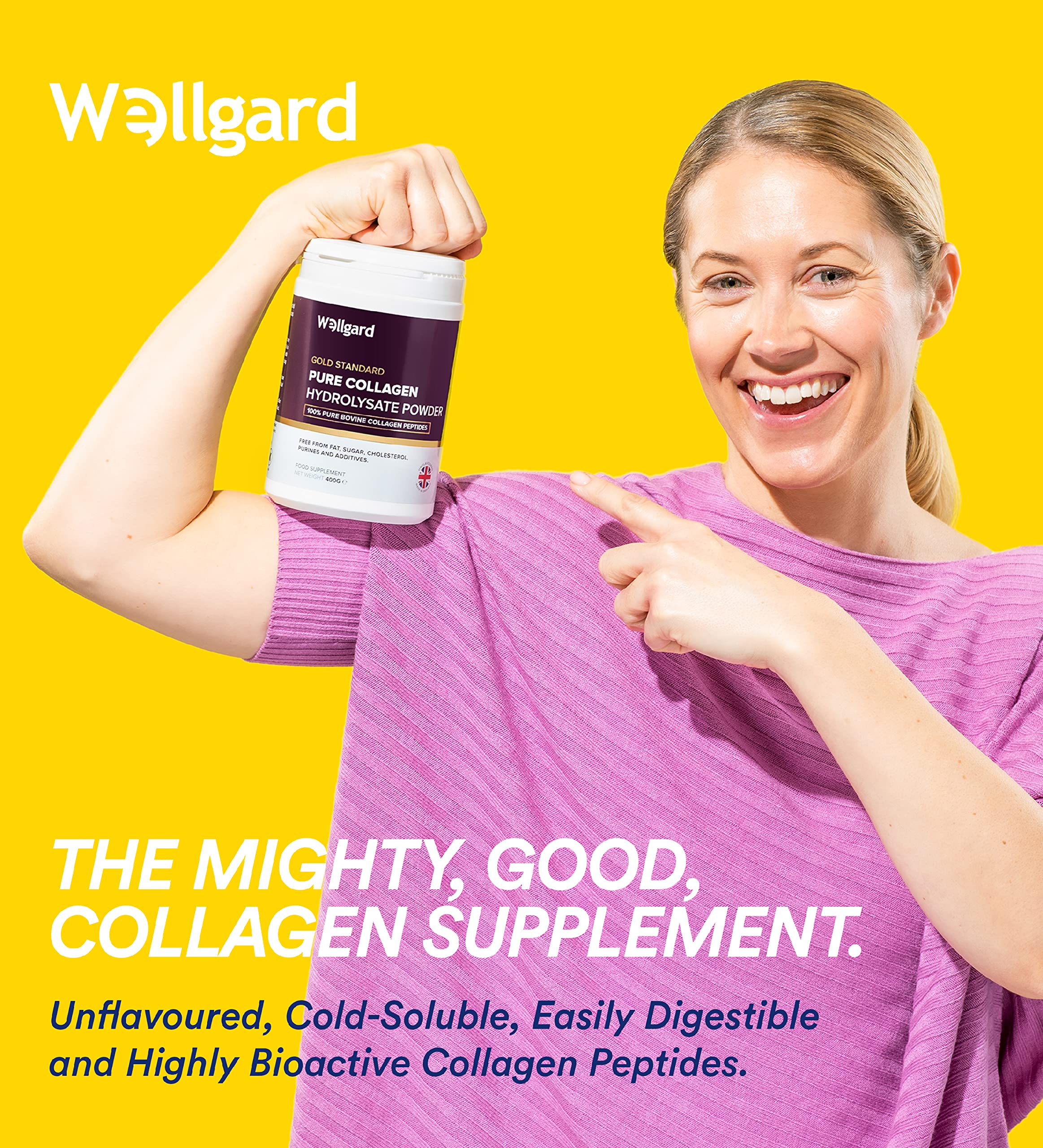 Collagen Supplements, Gold Standard Bovine Collagen Powder by Wellgard