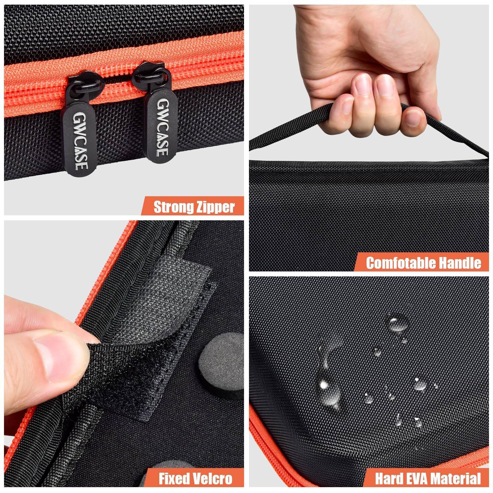 Estuche de almacenamiento de cadena de motosierra compatible con KAKEI/para Stihl/para DEWALT/para NEO-TEC/para UPFOREST/para cadenas Oregon 6-12 piezas, soporte organizador de transporte para