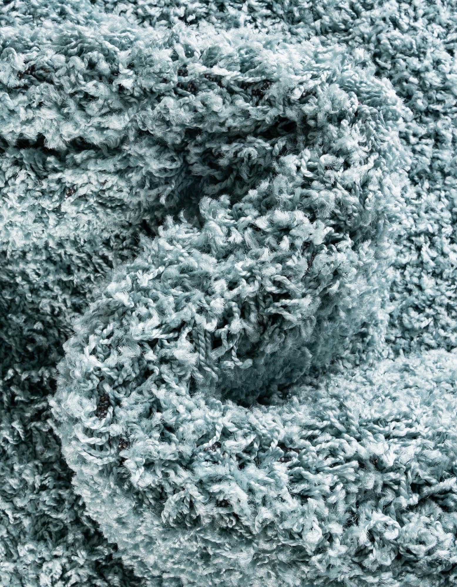 Unique Loom Solid Shag Collection Tapis décoratif (1,2 x 1,8 m, Bleu Ardoise Clair)