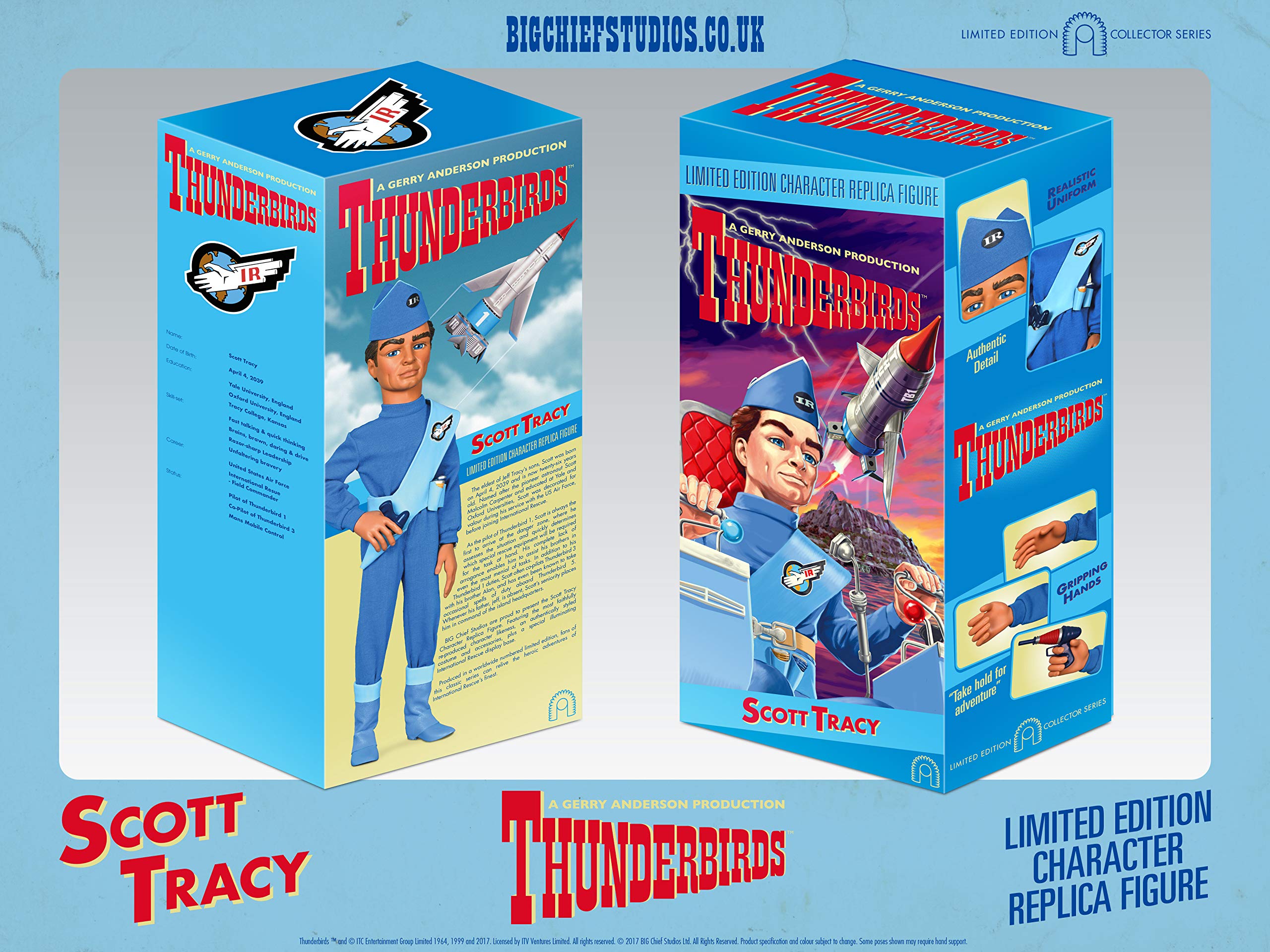 Thunderbirds: Scott Tracy 1: 6 Scale Collectible Figure