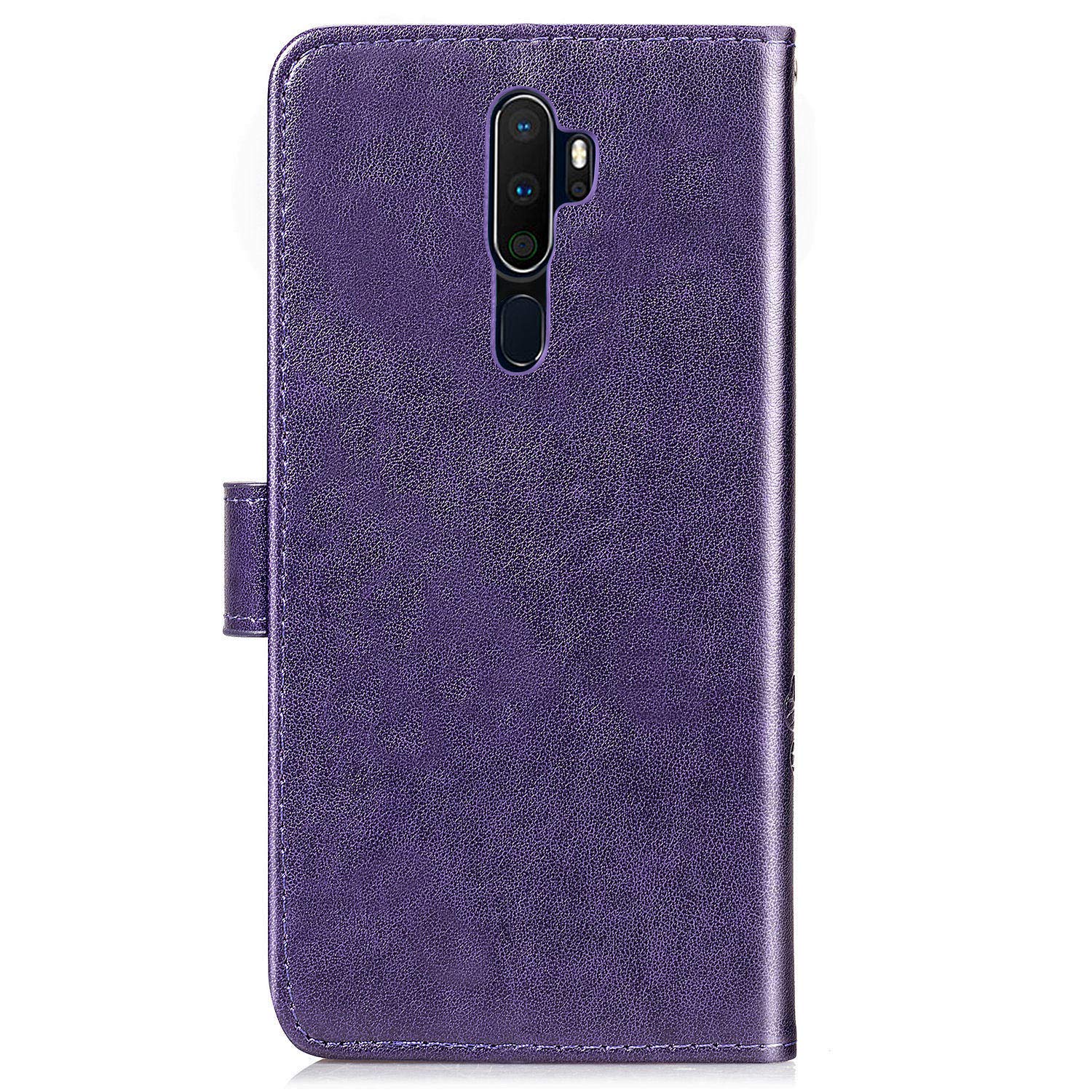 Custodia Flip Portafoglio e Stand video - Blu per Oppo A9 2020 / A5 2020