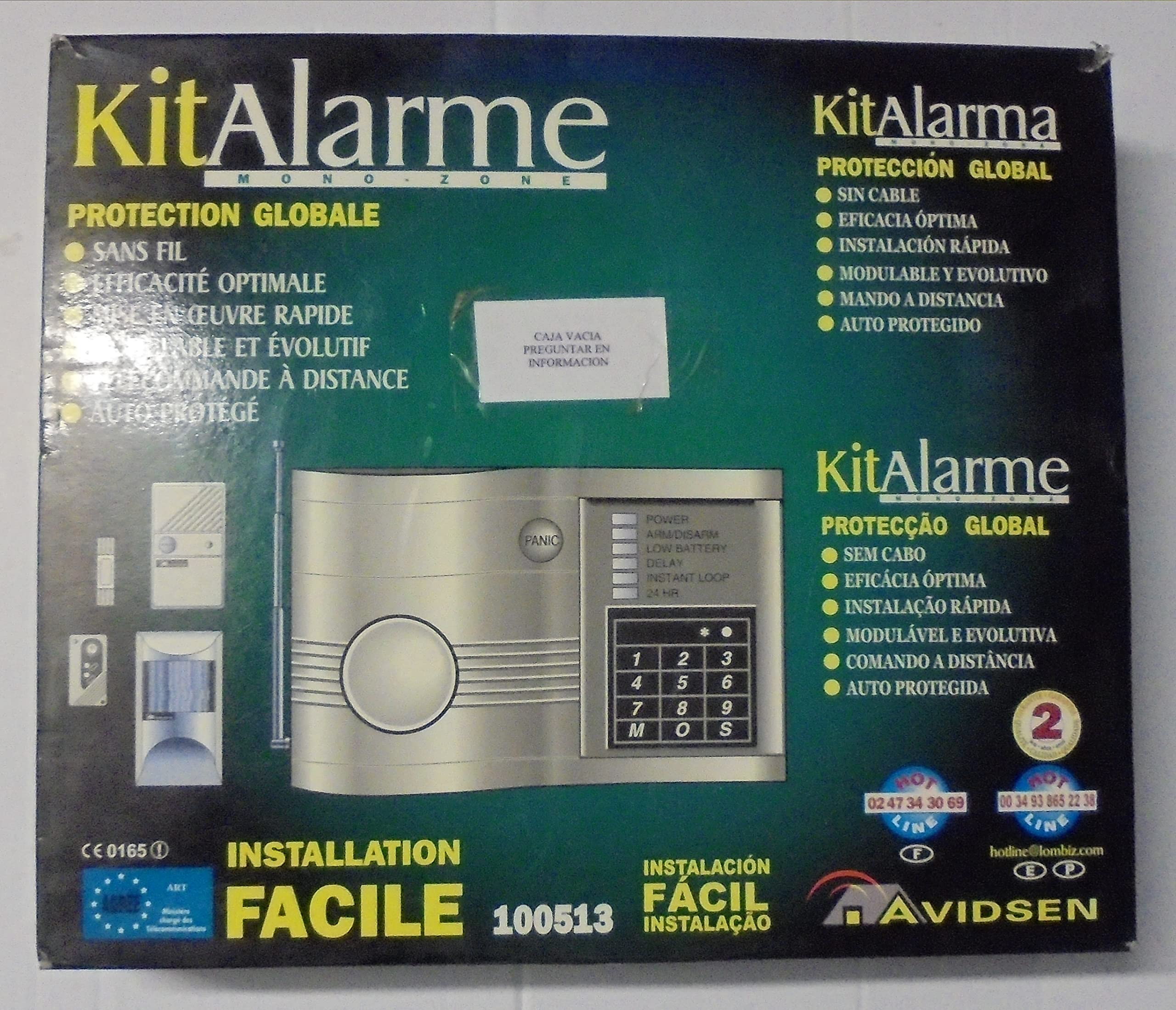 MAISANGE KIT ALARME MONO-ZONE protégez votre appartement et studio