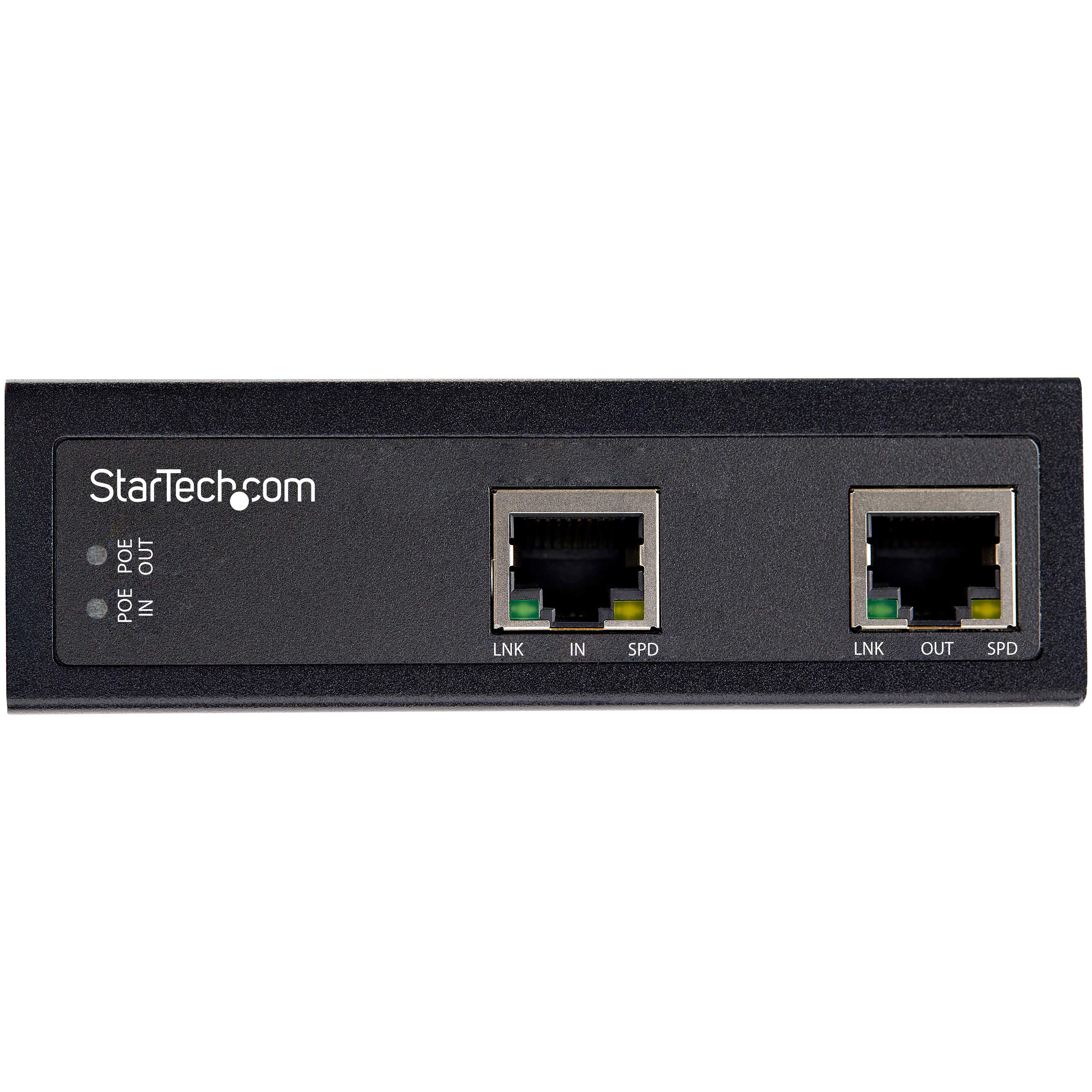StarTech.com Injecteur PoE Gigabit Industriel - Haute Vitesse/Haute Puissance 90W - 802.3bt PoE++ 48V-56V CC DIN Rail - Injecteur Durable UPoE/Ultra Power Over Ethernet - -40 à +75°C (POEINJ1G90W)
