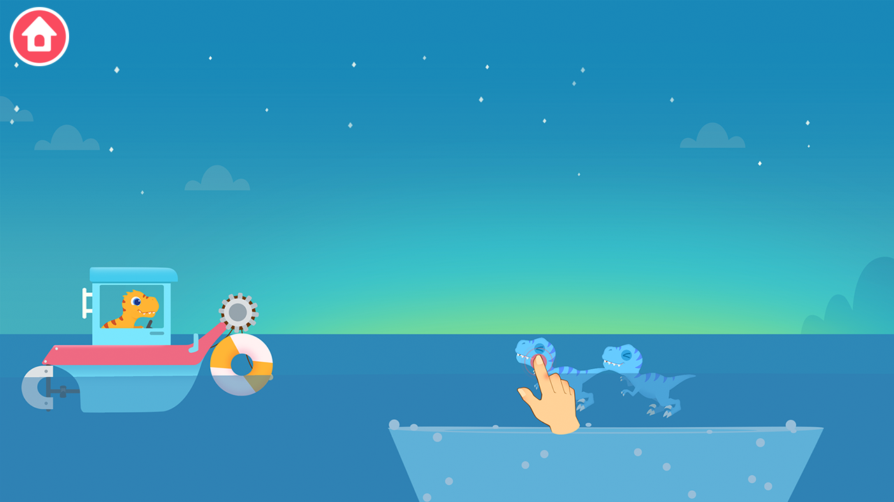 Dinosaur Patrol Boats Games - Toddler games for 2-5 years - App on