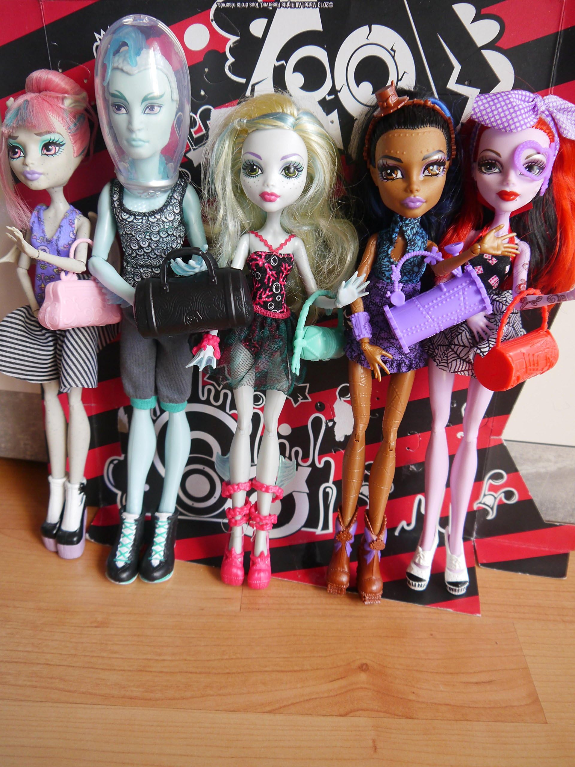 Monster High Dance Class 5 Pack - Rochelle Goyle, Gil Webber, Robecca Steam, Lagoona Blue, and Operetta