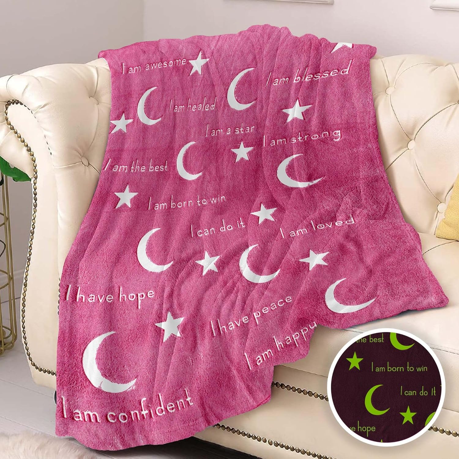 Glow in The Dark Blanket Birthday Gifts for Teen Girls