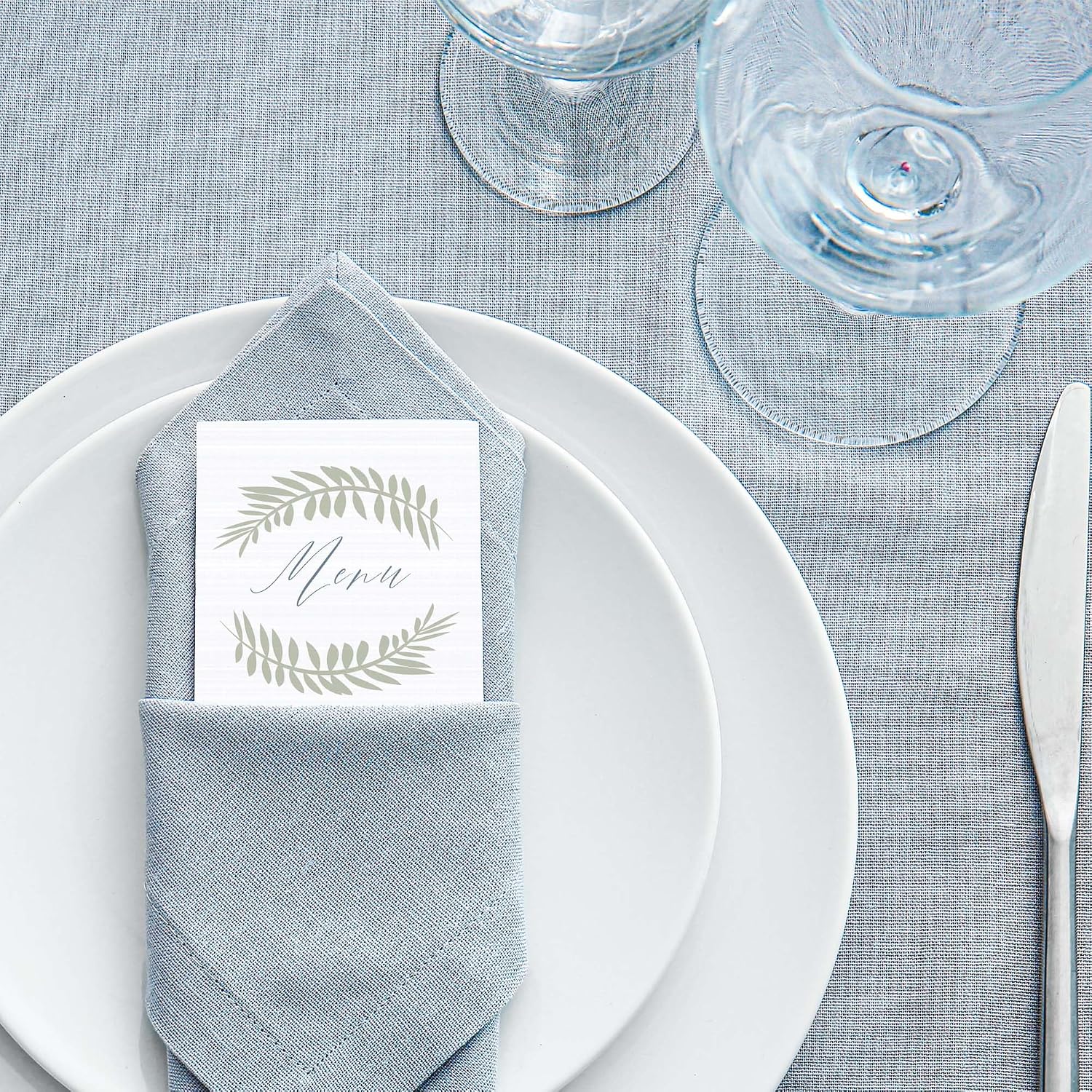 White Linen Wedding Menu Cards 4" x 9" - 100 Printable Dessert Menu Cards, 80lb (218 GSM) - Wedding Program Paper, Restaurant Menu Card Rack Card Business Note Card 4x9 Cardstock for Wedding Reception image 3
