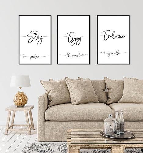 Miniatura 6 de ELSKER&HOME Marco para póster de 16 x 24 pulgadas, paquete de 3 portarretratos negro para montaje en pared horizontal o vertical, duradero y