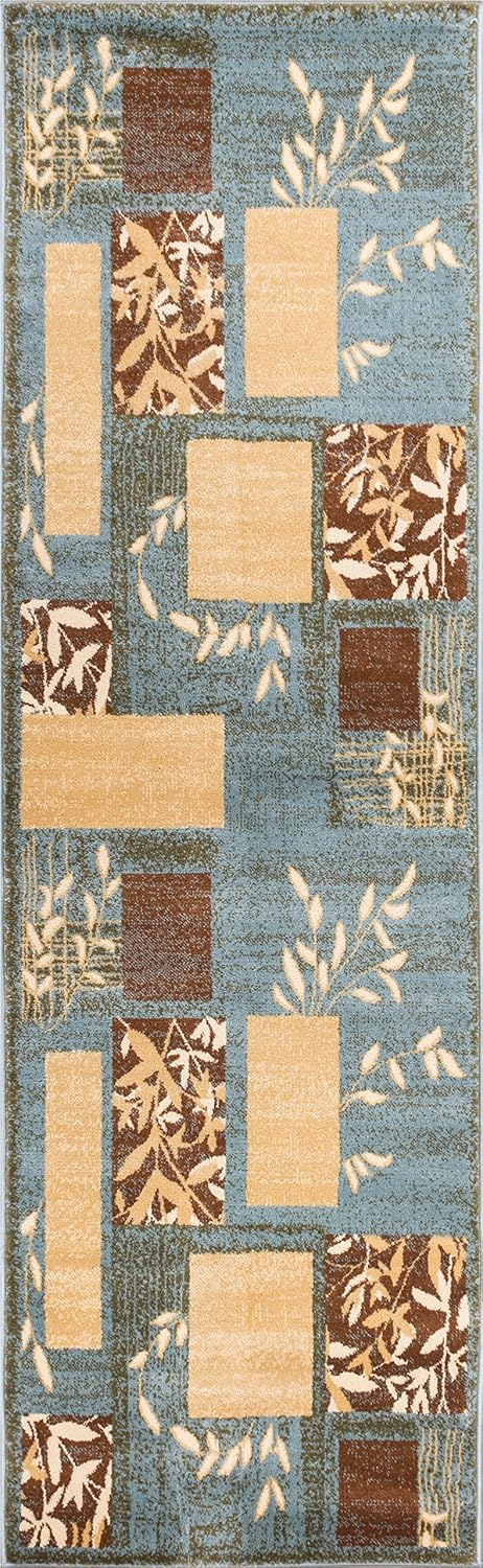 Well Woven Barclay Hannover Light Blue Modern Area Rug 2'3" x 7'3" Runner
