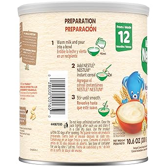 Nestle Nestum Instant Cereal, Wheat & Honey, 10.5 Ounce (Pack of 12)