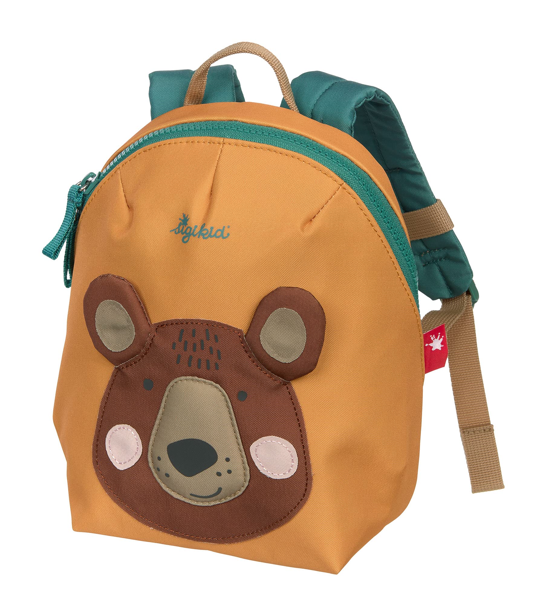 Sigikid Mädchen und Jungen, Kinder-Rucksack mit Tiermotiv Bär, empfohlen für 2-5 Jährige, Braun, 25223 Mini Zaino con Motivo Animale, Marrone Orso, 24x22x10 cm Unisex-Bambini