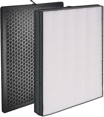 FY2422 NanoProtect Hepa and FY2420 Activated Carbon Filters Replacement set for Philips AC2889, AC2882, AC2887, AC2880, 2000, 2000i Series Air Purifiers and AC3829, AC3821 Air Humidifiers 2 Pcs