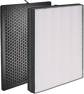FY2422 NanoProtect Hepa and FY2420 Carbon Filters Replacement set for Philips AC2889, AC2882, AC2887, AC2880, 2000, 2000i Series Air Purifiers and AC3829, AC3821 Air Humidifiers (2 Pcs)