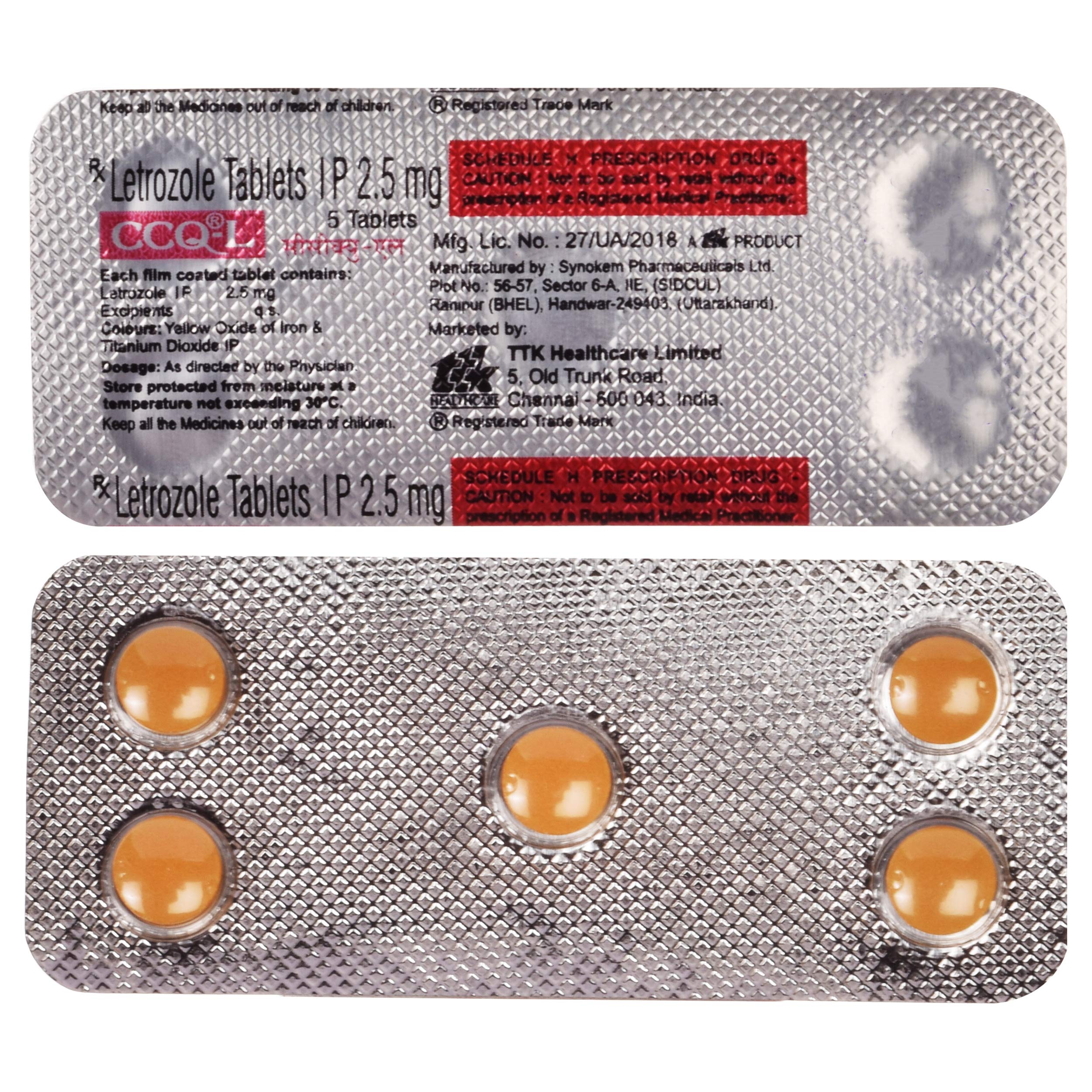 CCQ-L - Strip of 5 Tablets