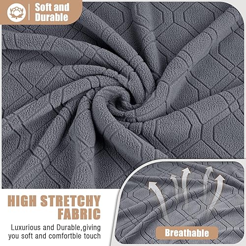 Miniatura 3 de VANSOFY Fundas de sofá modular reclinables extra grandes, fundas lavables de 5 piezas para sofá modular en forma de L, fundas de sofá gruesas y