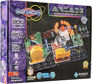 Snap Circuits “Arcade”, Electronics Exploration Kit, Stem Activities for Ages 8+, Full Color Project Manual (SCA-200)