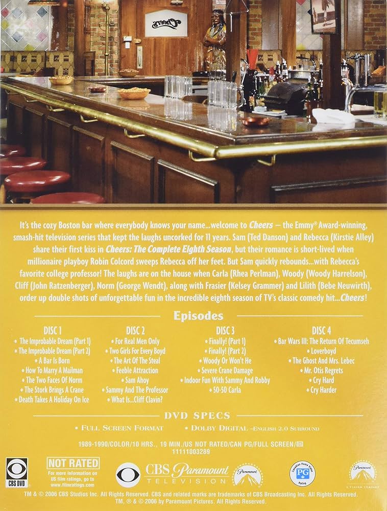 その他 Cheers: Complete Eighth Season [DVD] Amazon.com: Cheers: Season 8 : Kelsey Grammer, Bebe Neuwirth