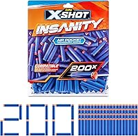 XSHOT Insanity 200 Dart Refill Pack - Air Pocket Tech Darts for XSHOT & Most Blasters, ZURU Outdoor Toys