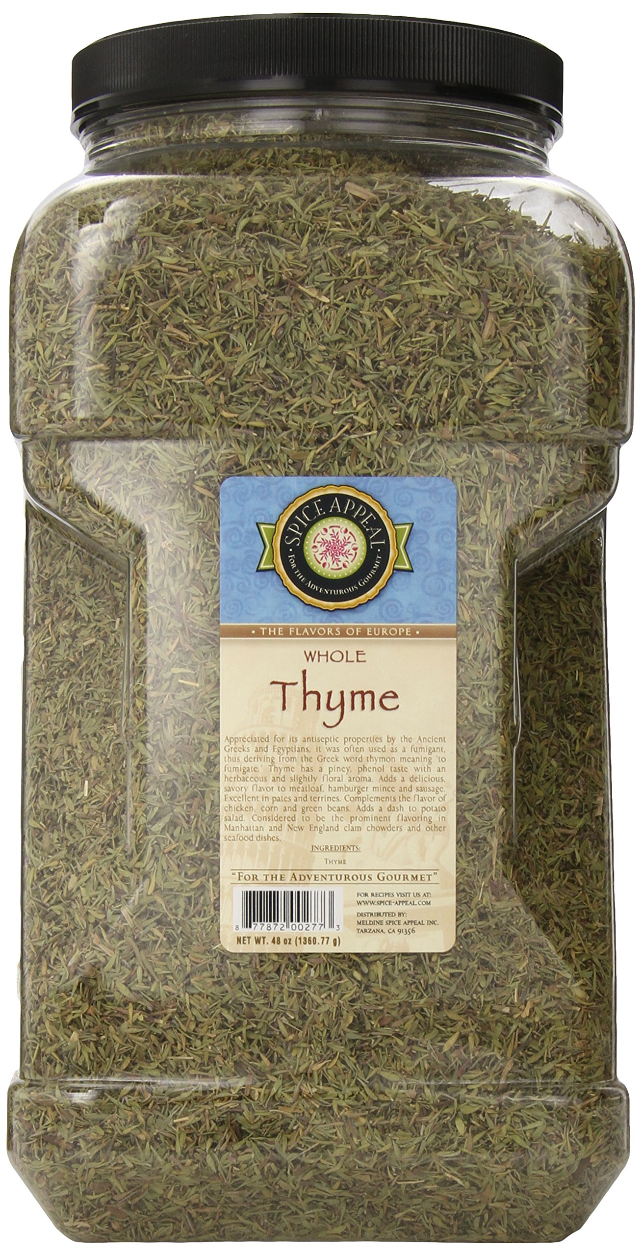 Spice Appeal Thyme Whole, 3 lbs