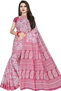 TAMAIRA FASHION Women's Plain Weave Pure Cotton Saree Without Blouse Piece (AB18_Parent) Price In India