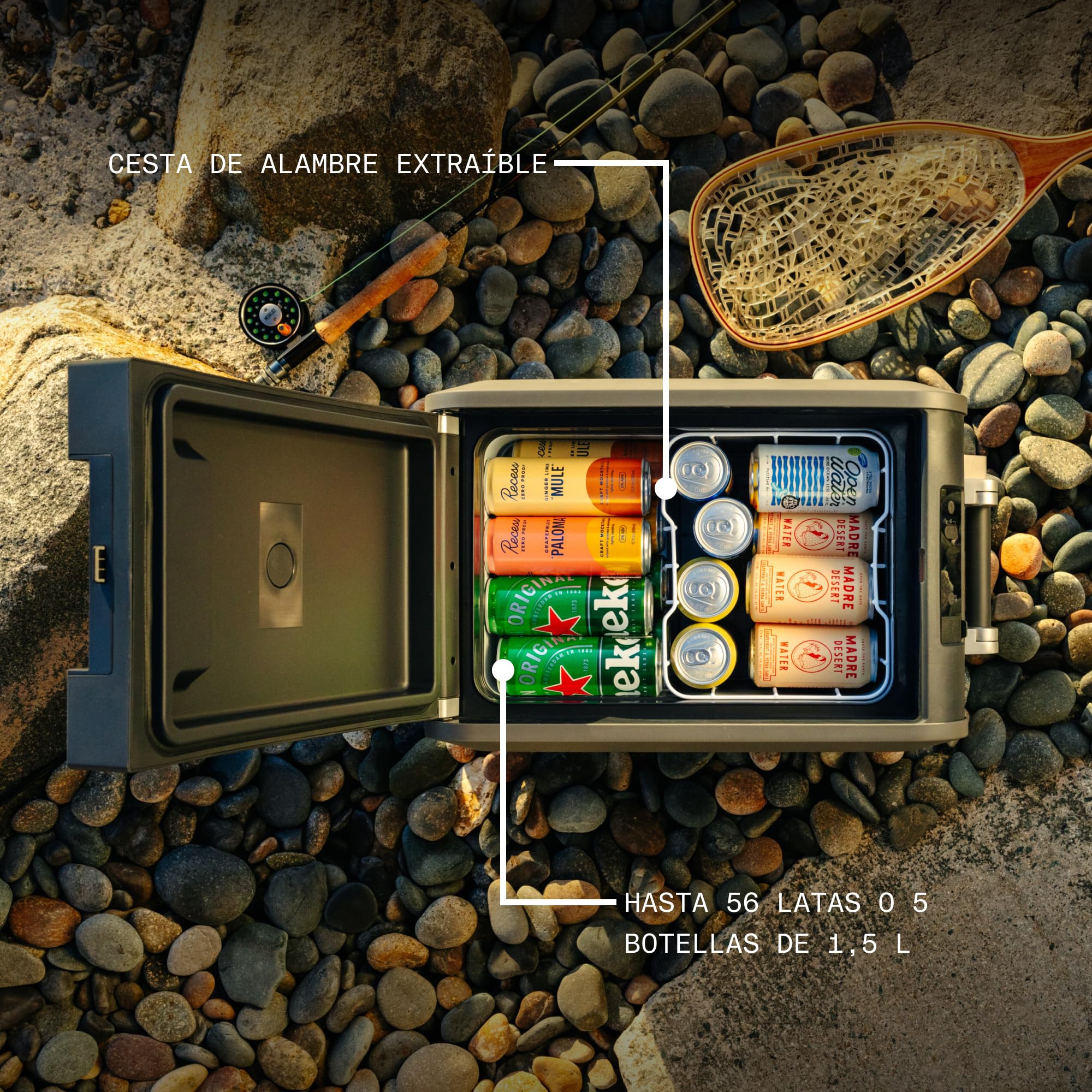 Dometic CFX5 35 - Nevera Portátil con Compresor 36L - 12V/24V, 110-240V - Nevera Pequeña Eléctrica para Coche, Playa - Mini Frigorífico, Refrigerador