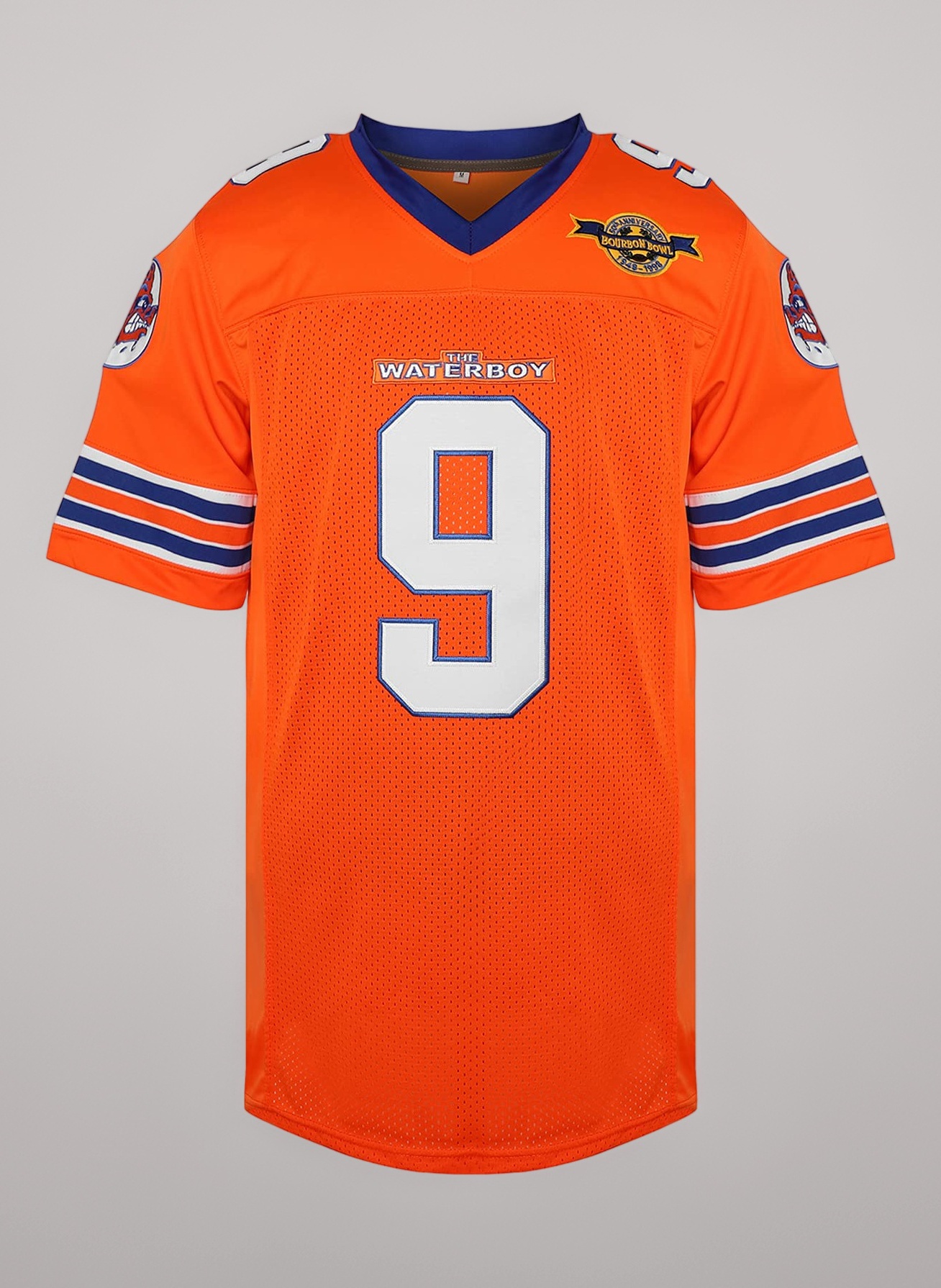 Bobby Boucher #9 The Waterboy Adam Sandler Movie Mud Dogs Bourbon Bowl Football Jersey