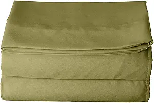 Luxury Flat Sheet on Amazon Elegant Comfort Wrinkle-Free 1500 Premier Hotel Quality 1-Piece Flat Sheet, King Size, Sage