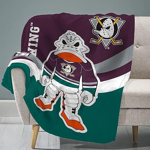 Miniatura 17 de Sleep Squad Detroit Red Wings Rally Al - Manta de felpa Raschel de 60 x 80 pulgadas, una mascota de la NHL, súper suave Anaheim Patos,Anaheim Ducks