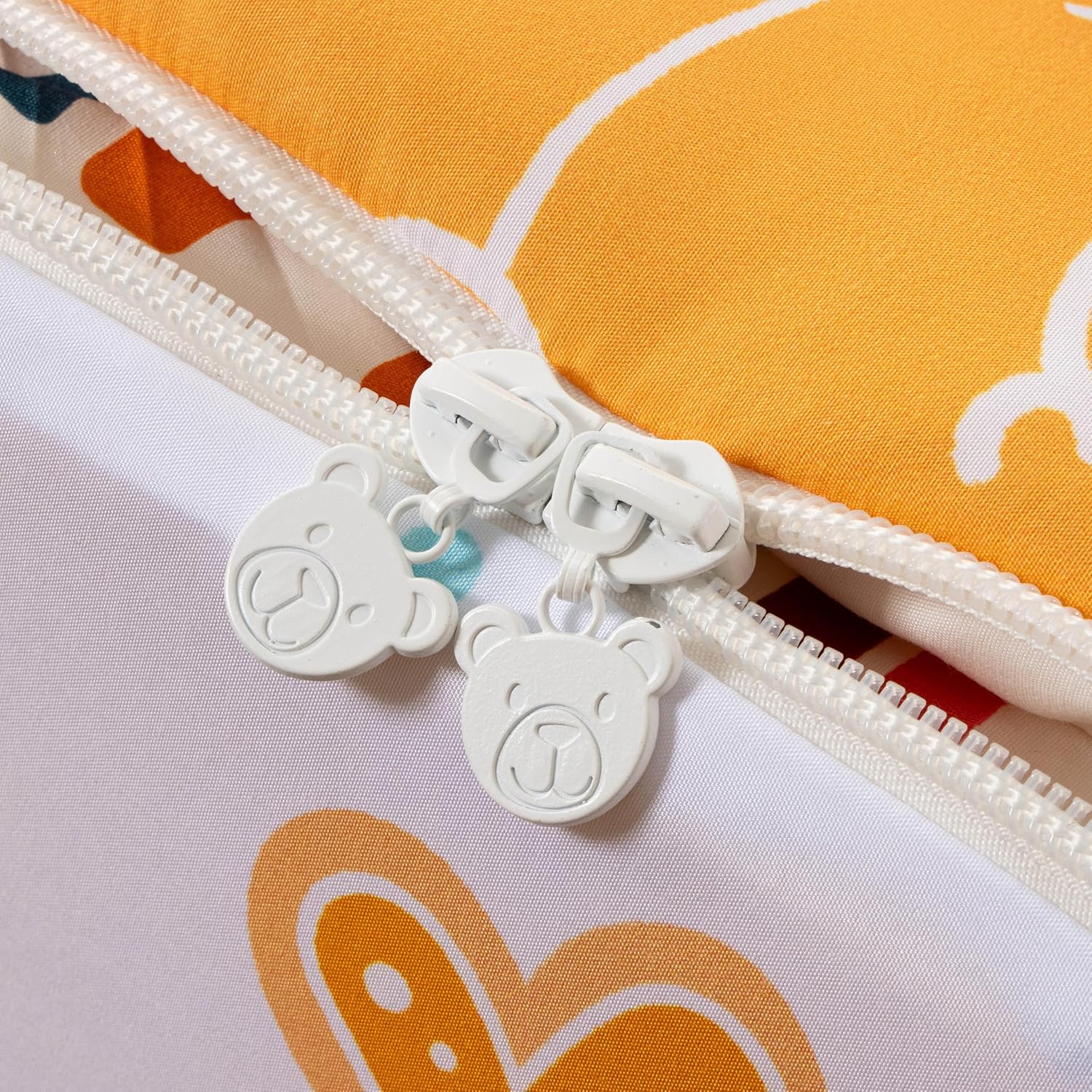 Btargot 3Pcs Sun Rainbow Theme Durable Zipper Bedding for Kids Boys Girls, Bed in a Bag, Twin Size