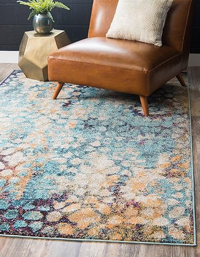 Miniatura 10 de Unique Loom Vita Collection - Alfombra tradicional saturada con medallones florales saturados (3 pies 3 pulgadas x 5 pies 3 pulgadas, rectangular,