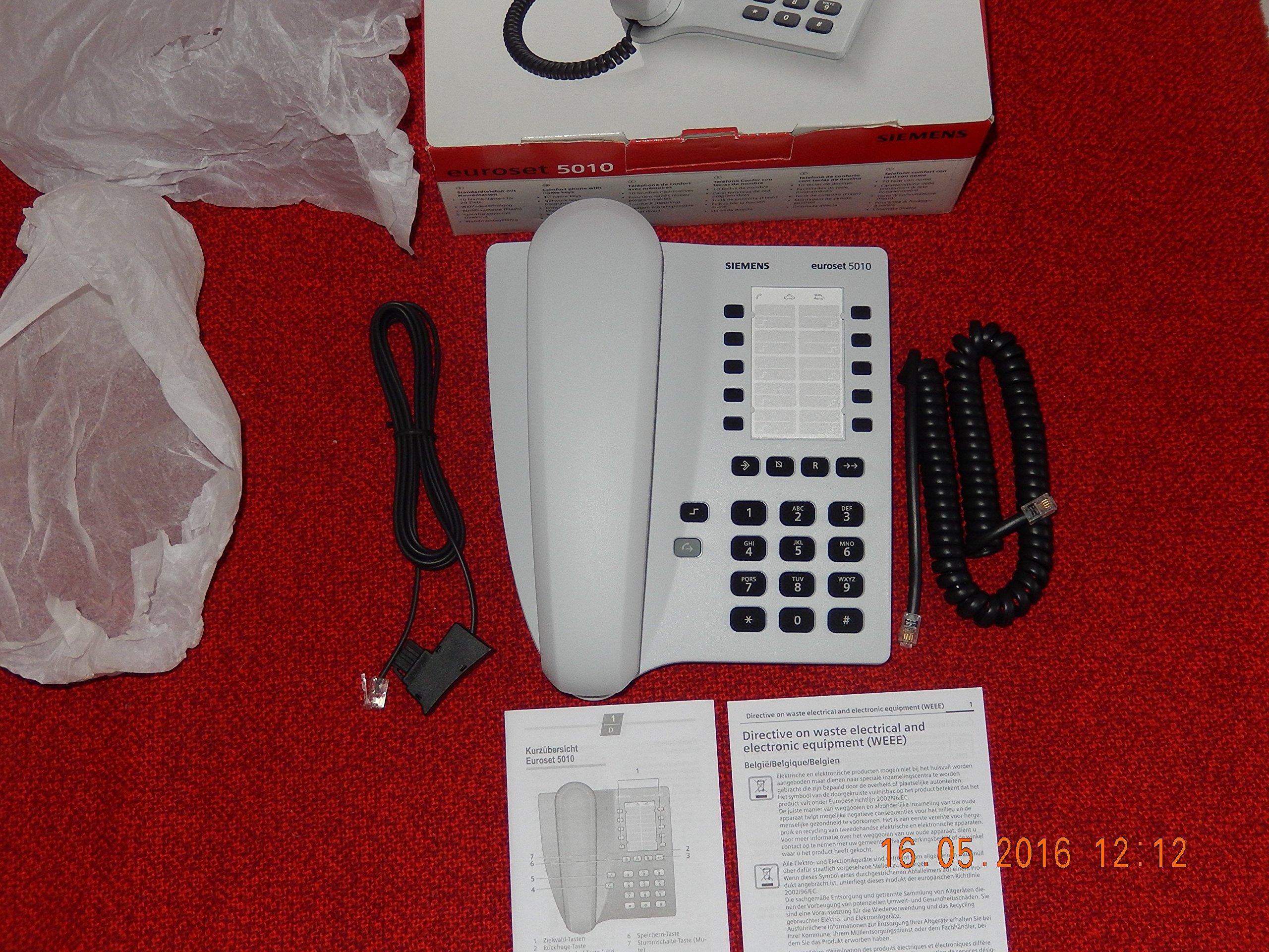 Siemens Euroset 5010 schnurgebundenes Telefon, arktikgrau