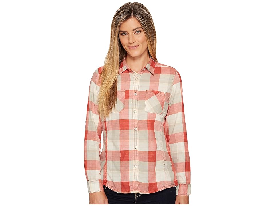 

Woolrich Conundrum Eco Rich Convertible Shirt (Terracotta Multi) Women's Long Sleeve Button Up