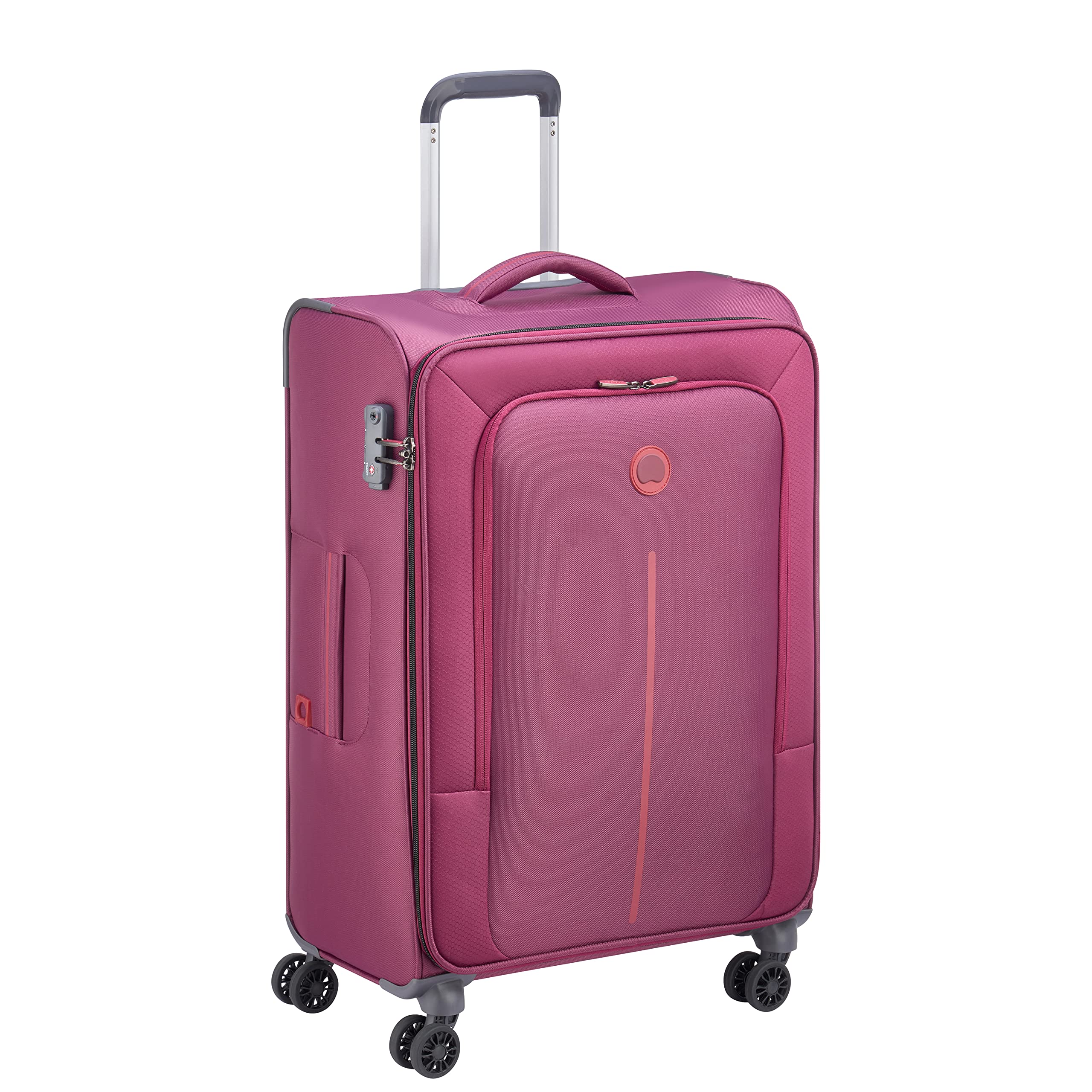 DELSEY PARISCaracas Polyester 55 cm 4 Double Wheels Plum Soft Suitcase