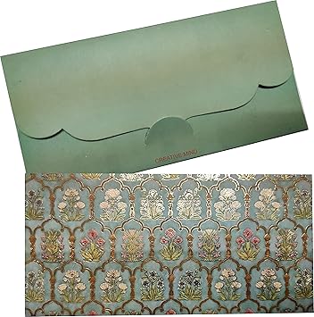 Jain Cards Green Pattern Design Shagun Envelopes (20)