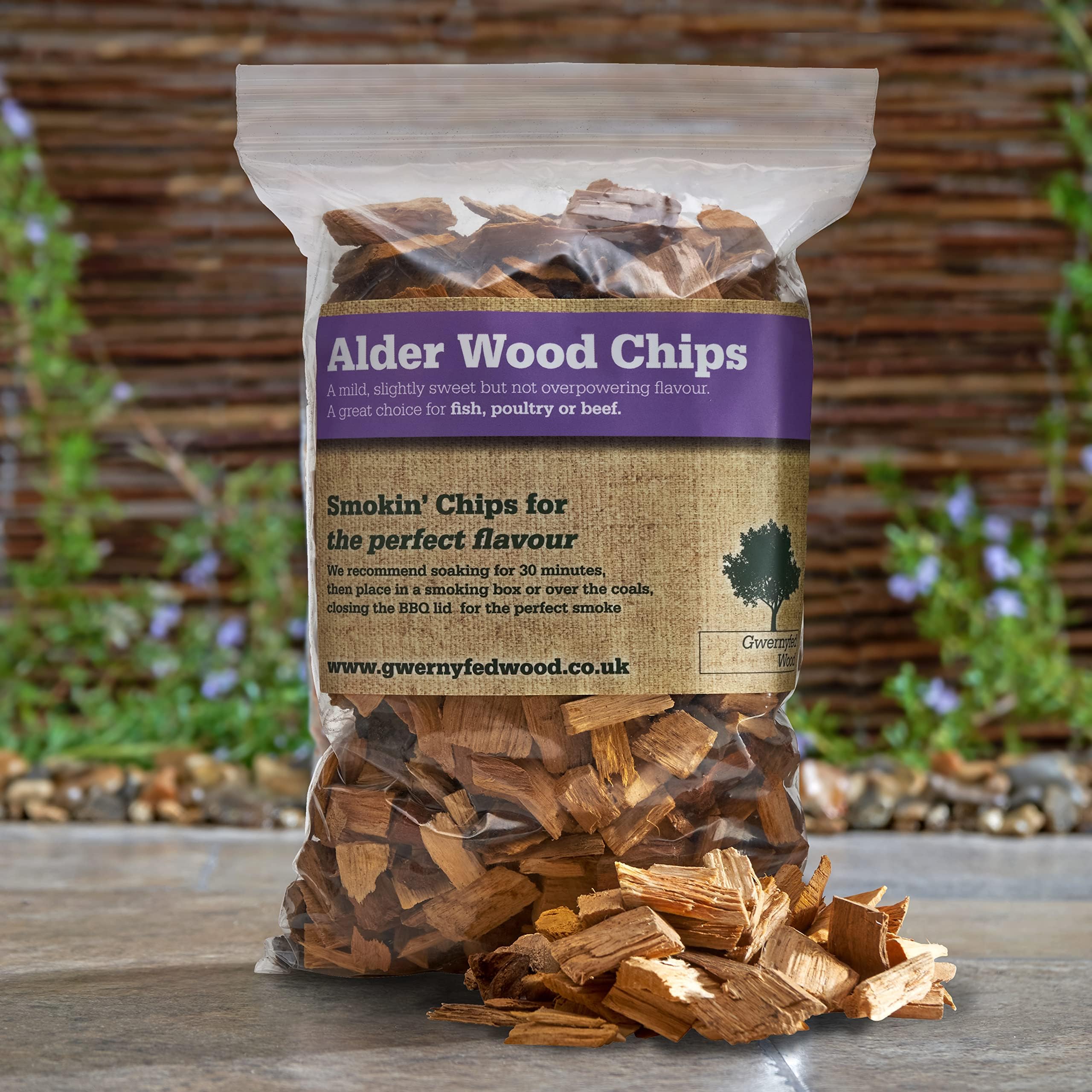Alder Smoking/Smoker Wood Chips 3 Litre (24 Great Flavours 100