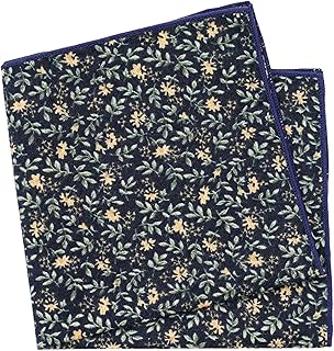 Printed Floral Cotton Pocket Square for Men