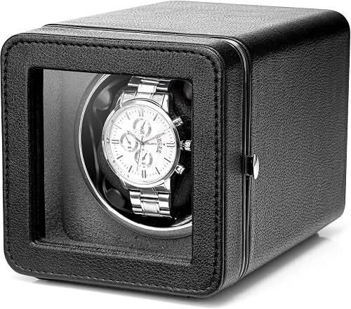 VLANDO Automatic Single Watch Winder with Super Quiet Japanese Motor,