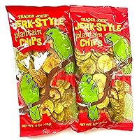 Vista 1 de Trader Joe's - Chips de plátano estilo jerk, peso neto de 6 onzas, paquete de 2