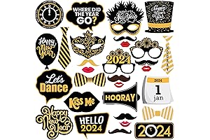 KatchOn, Happy New Years Photo Booth Props 2024: A Time-Capsule for Everlasting Memories