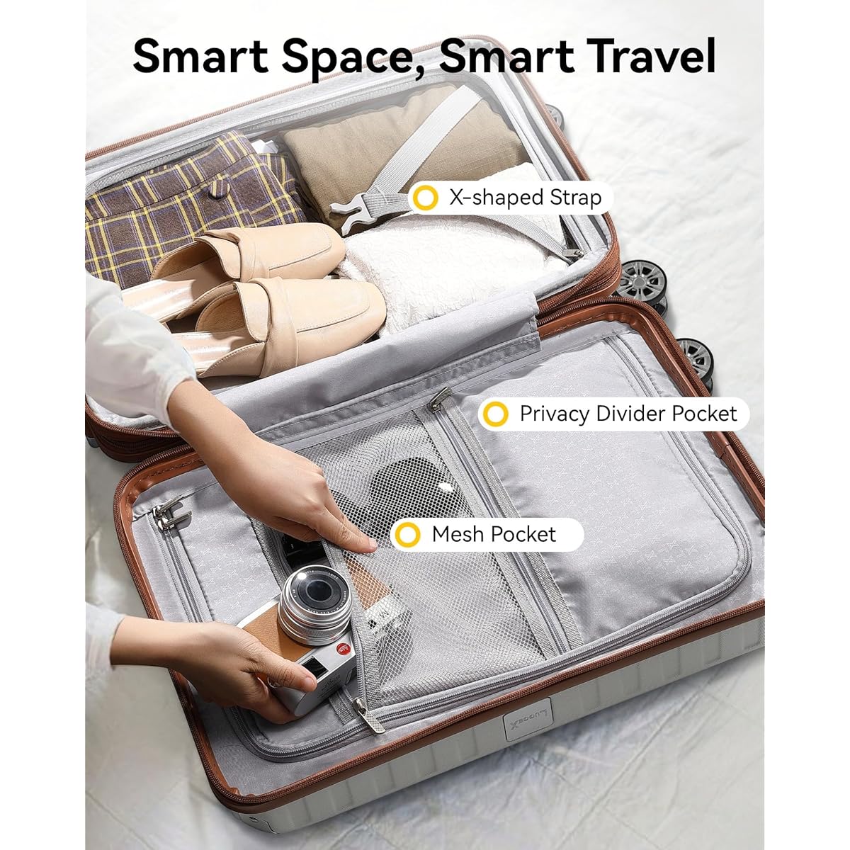 13/mo Finance LUGGEX Carry On Luggage 22x14x9 Airline Approved PC