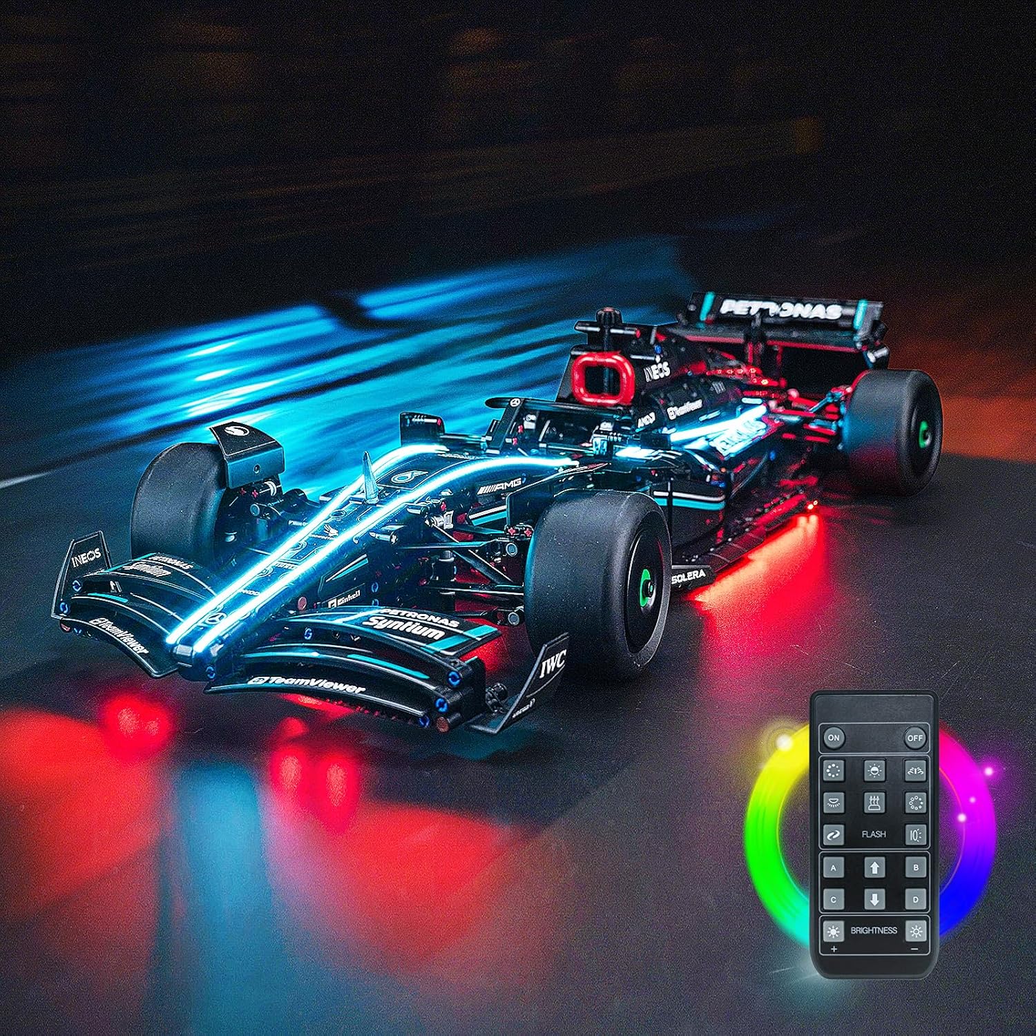 LED Lighting Compatible with Lego Mercedes-AMG F1 W14 E Performance 42171, Light Kit Compatible with Lego 42171, Giving Light to Model, NOT Included The Model Set(RC Model)