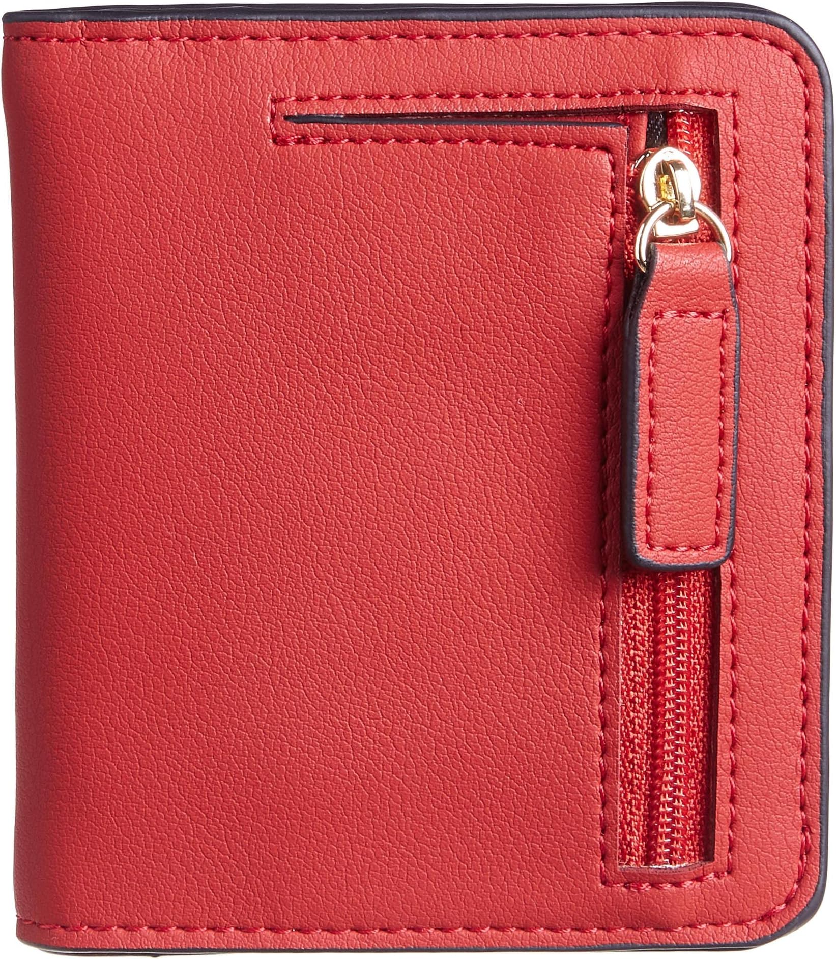 Small Wallet for Women, Slim Bifold Credit Card Holder, Compact RFID Blocking Cash Wallet, Billfolds Thin Leather Zipper Pocket, Mini Wallet Gift for Ladies Teen Girls Travel with ID Window