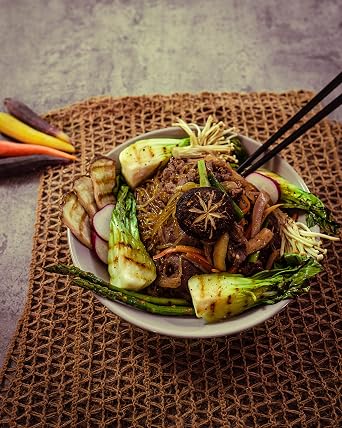 OTTOGI Wide Vermicelli Premium Glass Noodles (14.11 oz / 400g) - Vegan, Gluten Free, Soft & Chewy Glass Noodles