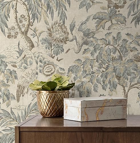 Miniatura 4 de Papel tapiz para despegar y pegar, papel tapiz botancial para dormitorio, tocador, cocina, autoadhesivo, vinilo, cobertura de 30.75 pies cuadrados