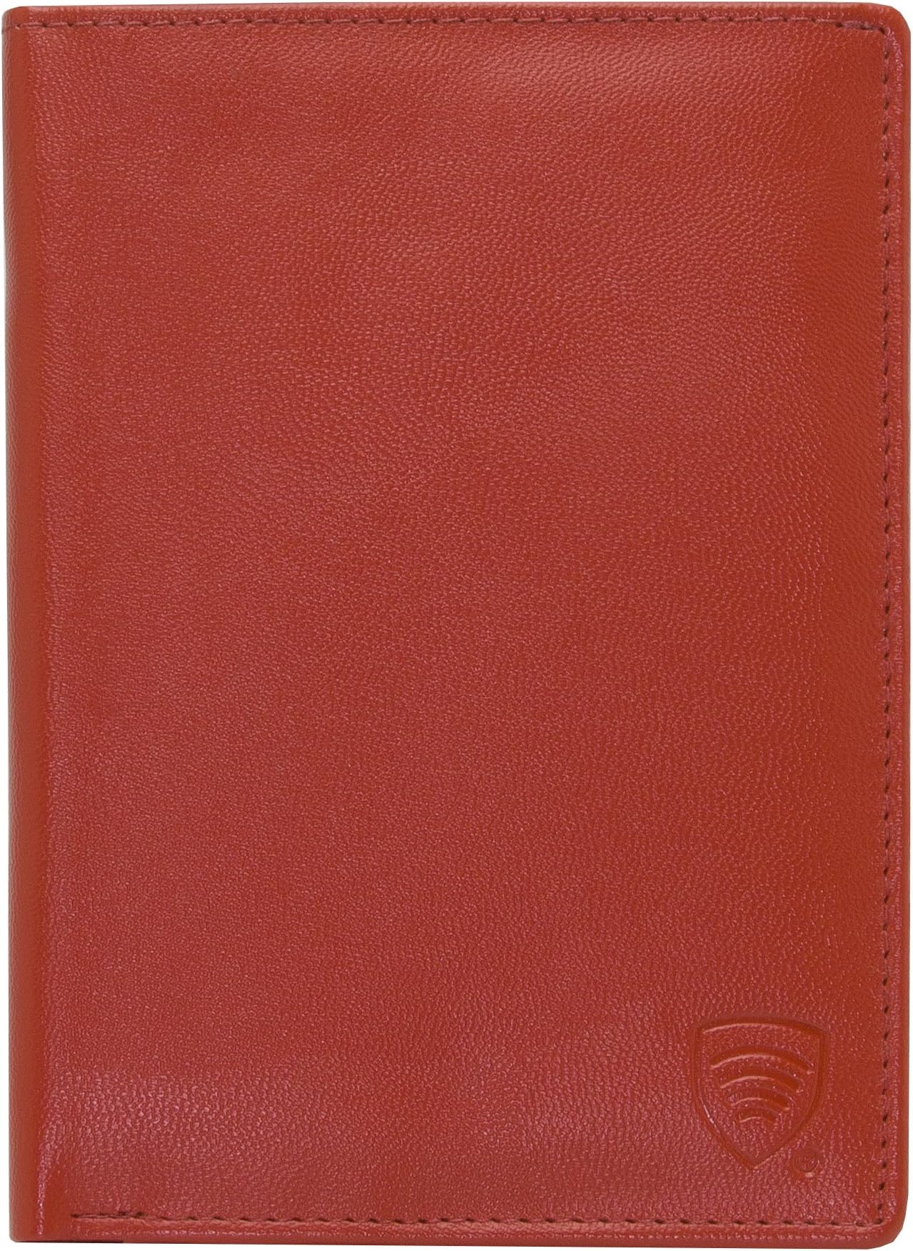 KORUMARFID Travel Wallet - Holiday Card Passport Money Holder - Vegan Leather - RFID Tested and Approved by German TÜV (kuk-48), Red, 10 x 14 cm, Contemporary