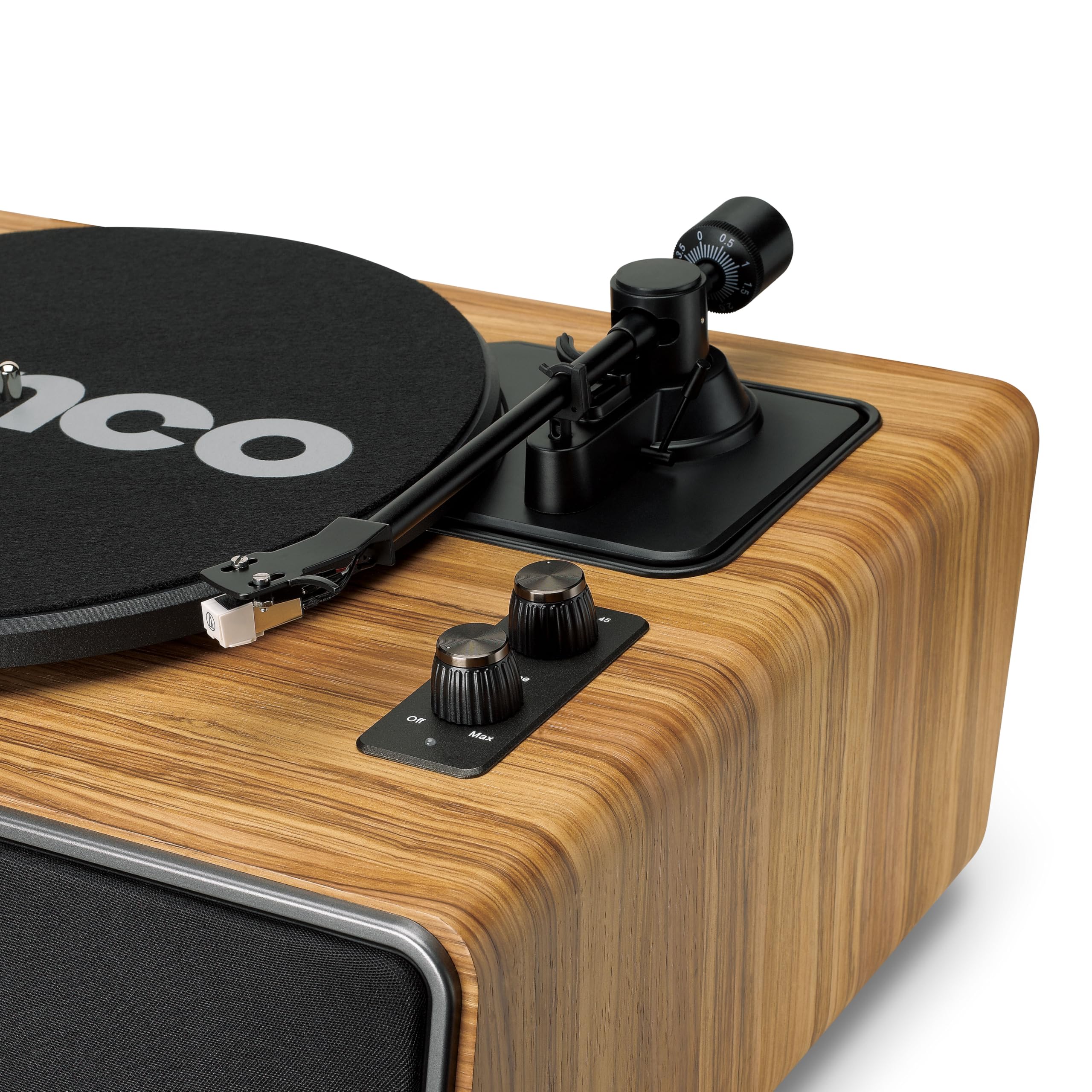 Lenco LS-570OK Tourne-Disque avec Haut-parleurs int茅gr茅s et Bluetooth庐 - Platine sur Pieds - Bois de ch锚ne
