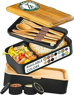 Umami Set, Bento Box Adult & Protective Pochette Bag, All-In-1 Lunch Box with Utensils, Cute Pink Bag to Keep Your Lunch Box Safe