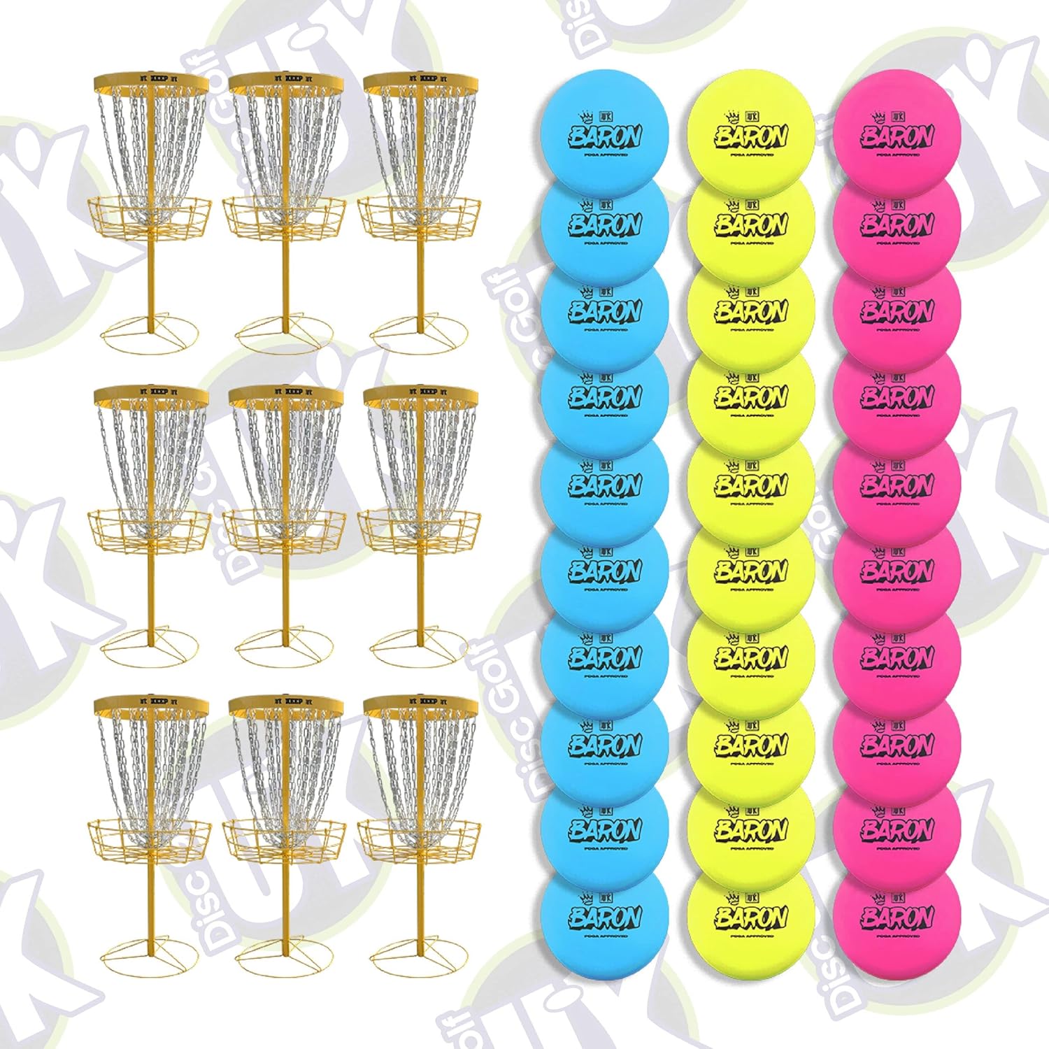 The Keep Portable Basket 9 pack + 30 Disc Golf Putters Amazon.co.uk