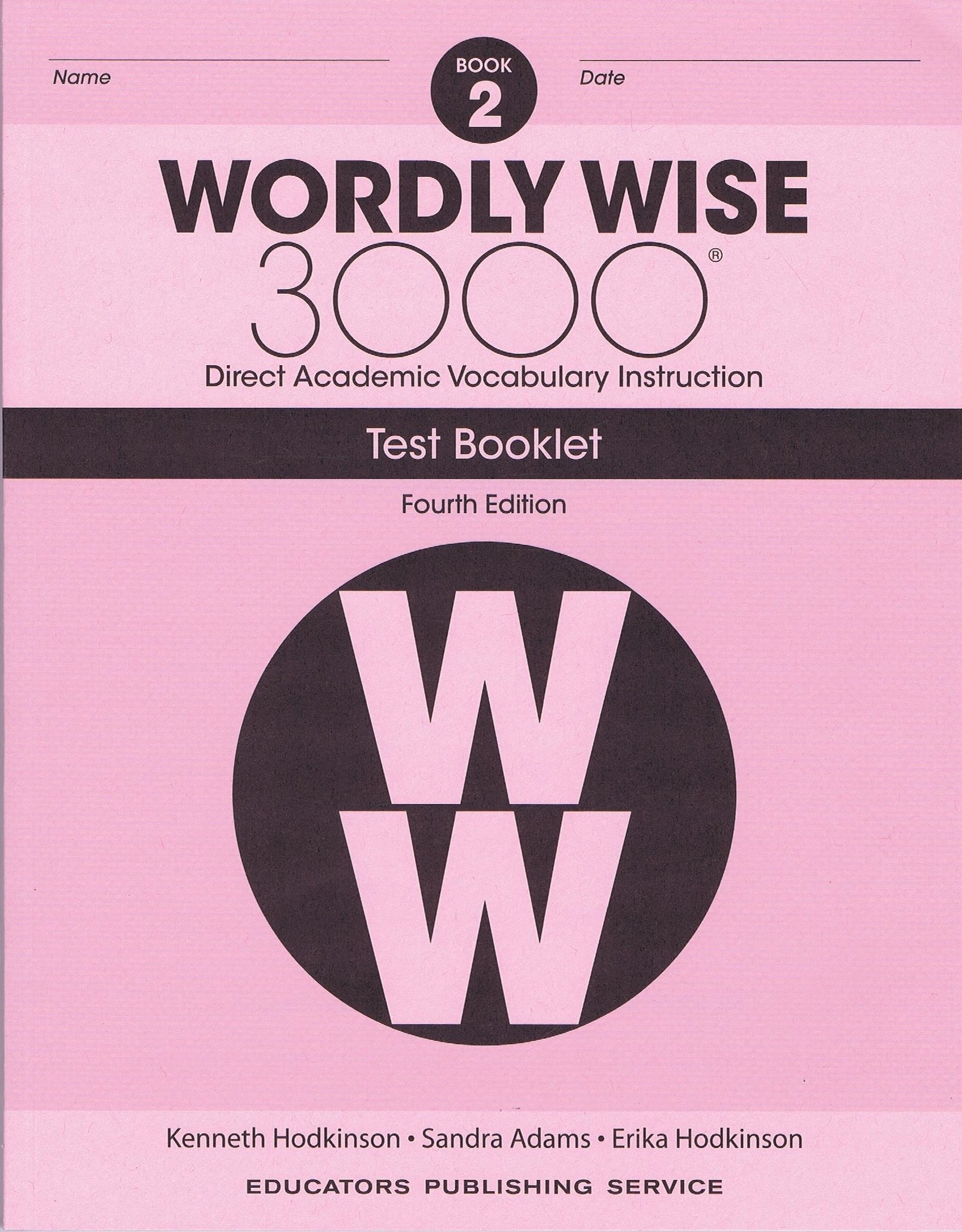 Wordly Wise, Grade 2 Test Booklet