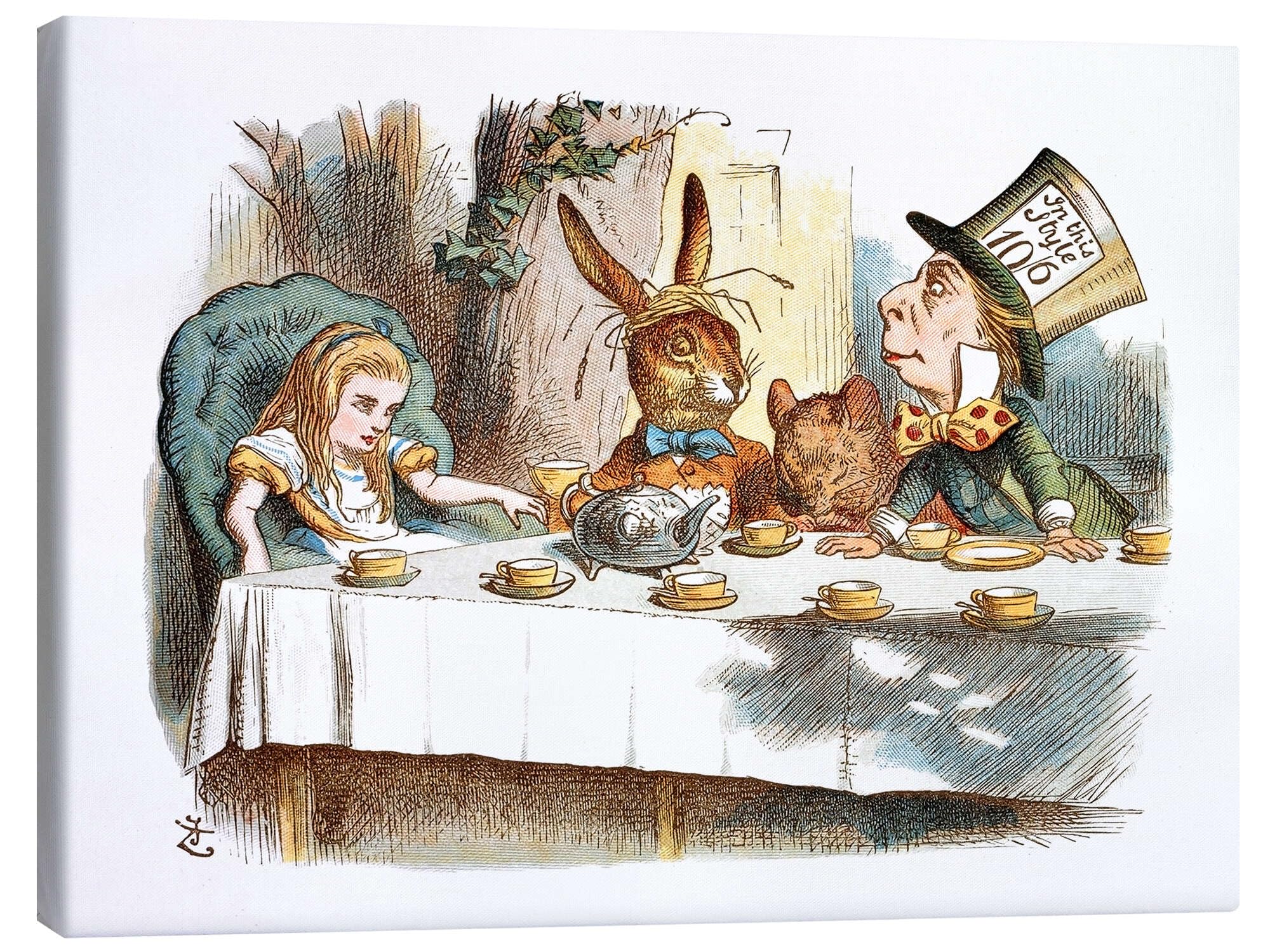 Alice in Wonderland Obraz na płótnie